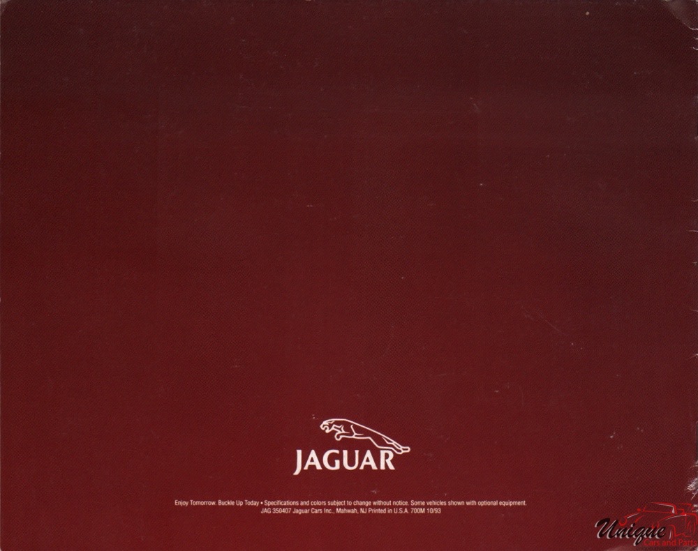 1994 Jaguar Model Lineup Brochure Page 10